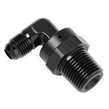 6AN Male Flare to 1/2 NPT Pipe Swivel 90 Degree 6AN to 1/2 NPT, 90 Degree