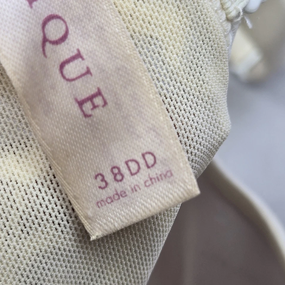 Sujetador convertible Cacique para mujer 38DD marfil ligeramente forrado con aros de encaje Foto 4 de 4