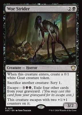 Woe Strider Commander: Secrets of Strixhaven MTG Magic The Gathering