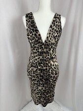 Twenty One Women's Small Animal Print Sleeveless Layered Pullover Mini Dress