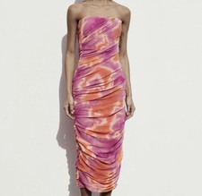 ZARA strapless long dress