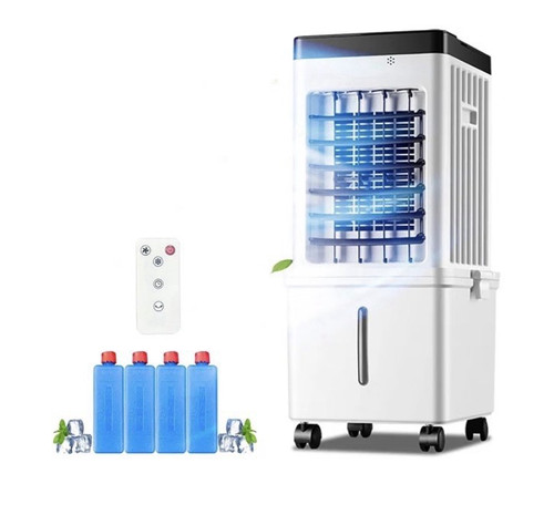 Portable Evaporative Air Cooler, Remote & Touch, Oscillation, Timer, Ice Packs