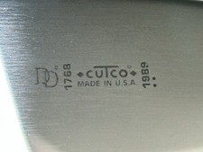 Cutco 1768  (1989) Sandwich Spreader Serrated Classic near black factory blade 