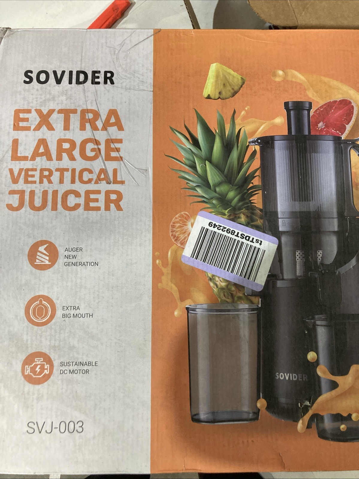 Sovider Slow Masticating Juicer Extra Large Feeding Chute High Juice Yield