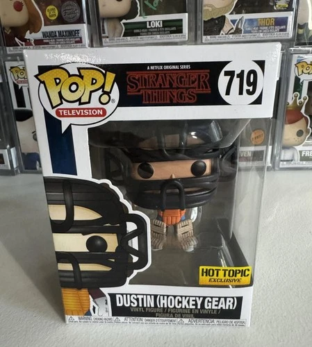 Funko Pop! Dustin (Hockey Gear) Stranger Things #719 Hot Topic Exclusive