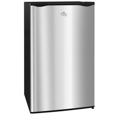 Under Counter Fridge, 91L Small Fridge with Chiller Box, Removable Shelf, Revers