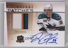 2009-10 Upper Deck The Cup Signature 56/75 Logan Couture #SP-CU Patch Auto 0c3