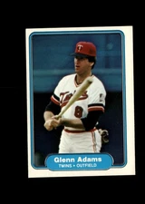Glenn Adams - 1982 Fleer Baseball #545 - Minnesota Twins + Fast Free Ship