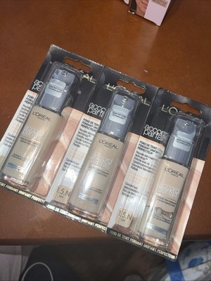 3er Set L oreal Accord Perfect Foundation 1,5N Farbe Leinen Neu.
