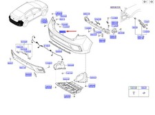 HYUNDAI IONIQ AE Heckstoßstangenabdeckung 86611G2000 35051182