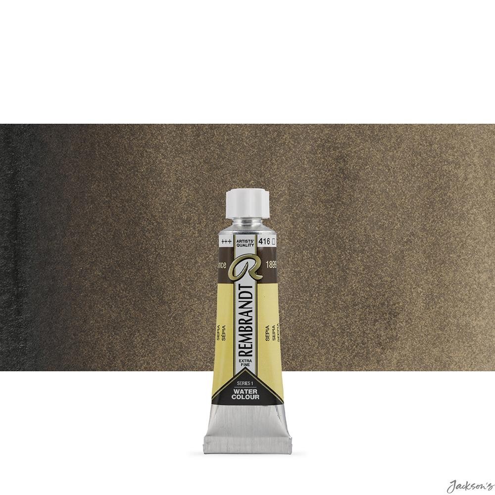 Royal Talens Rembrandt Watercolour Paint Tube 10ml Sepia For Artists