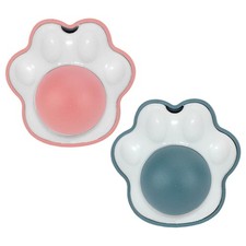 Cat Lick Ball Toy with Catnip in Paw Shape Holder with Self Adhesive Back Choose