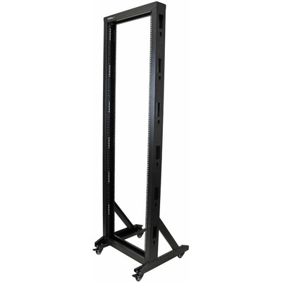 StarTech 2-Post Server Rack with Casters - 42U