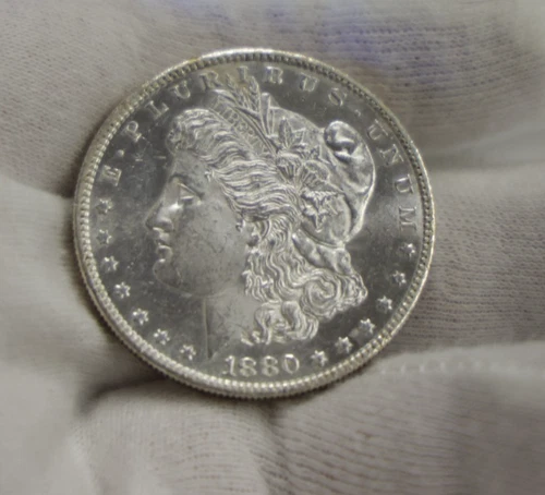 1880 S US Morgan Silver Dollar $1 Unc Semi PL
