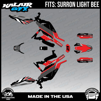 Graphics Kit for Surron Light Bee (All Years) Crew - RED