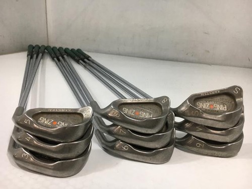 PING ZING Iron Set 9pcs 3-9, PW, SW Original Steel Shaft Flex R Orange Dot RH