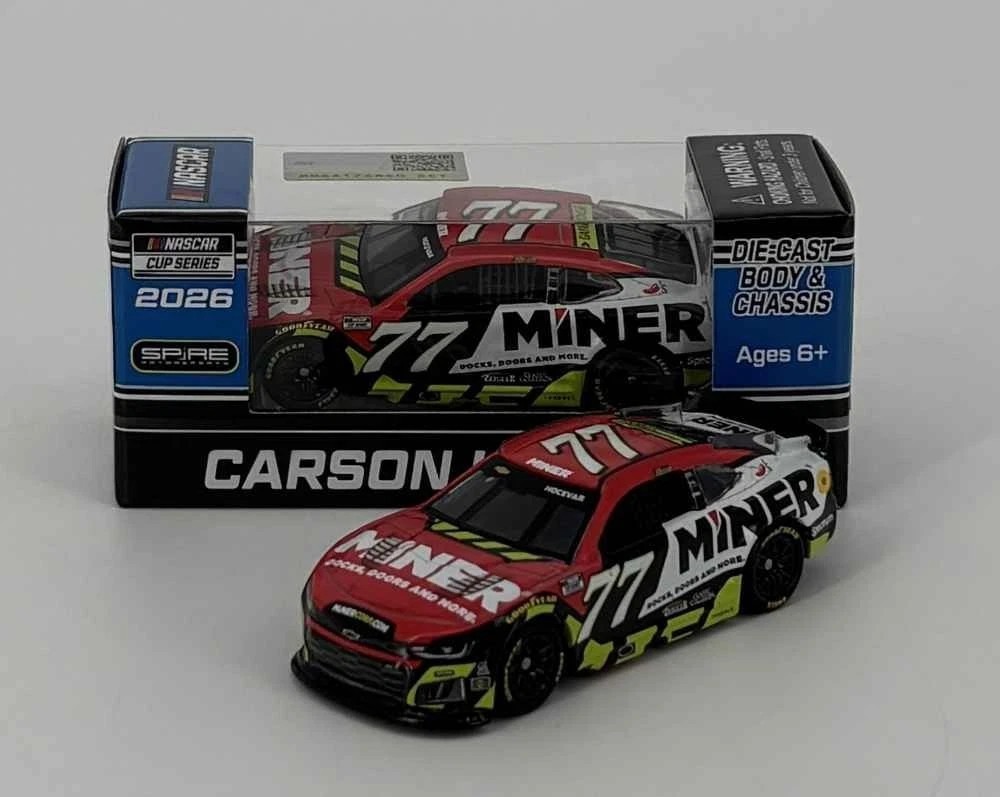 NASCAR 2026 CARSON HOCEVAR #77 MINER 1/64 CAR