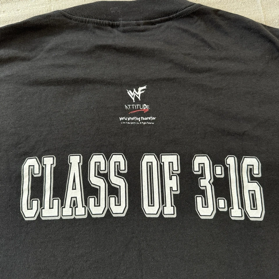 Camiseta De Colección Stone Cold University Steve Austin XL 1998 WWF Lucha Libre WWE 3:16 Foto 3 de 4