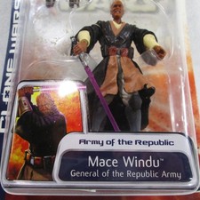 Mace Windu Star Wars The Clone Wars Basic Figur ungeöffnet 9 cm