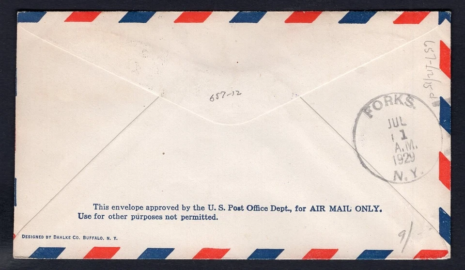 USA 1929 SCHENECTADY NY Aerial Exposition Show Cover - Image 2 of 2