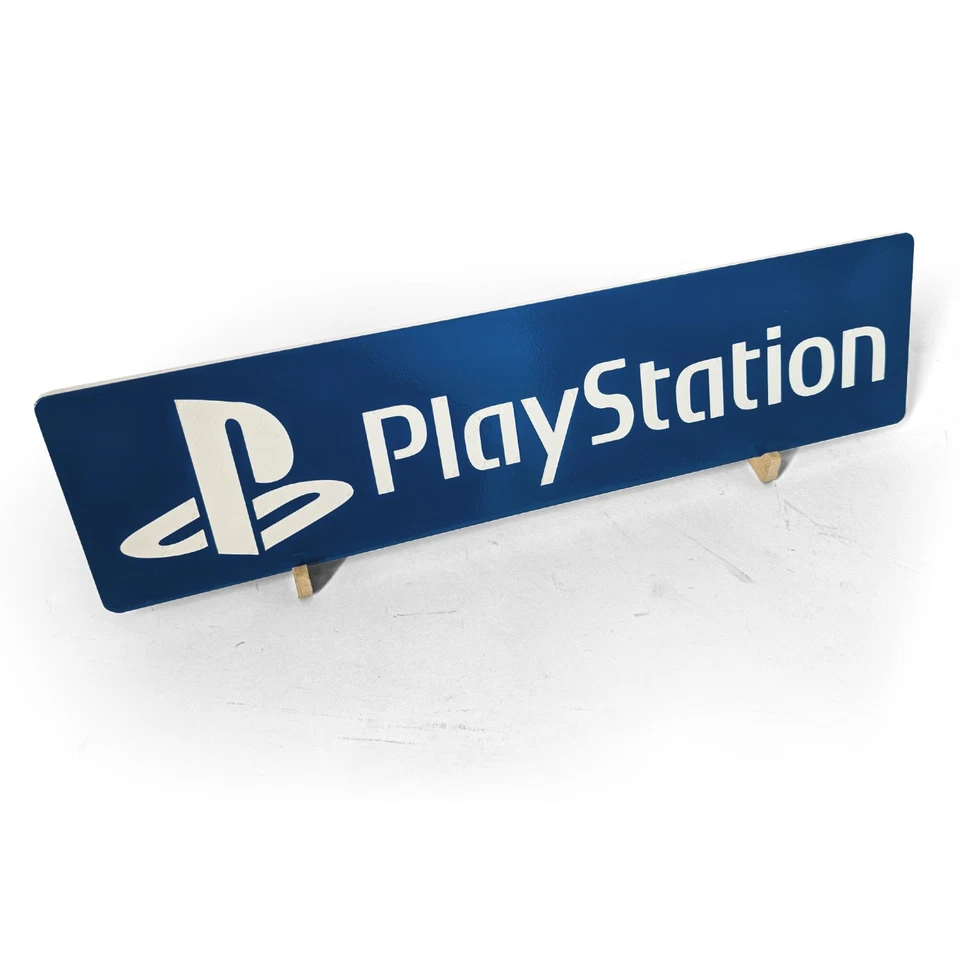 🎮 PlayStation 徽标标志 – 数控雕刻木质墙艺术 | 复古游戏架装饰 — 第 4/4 张图片