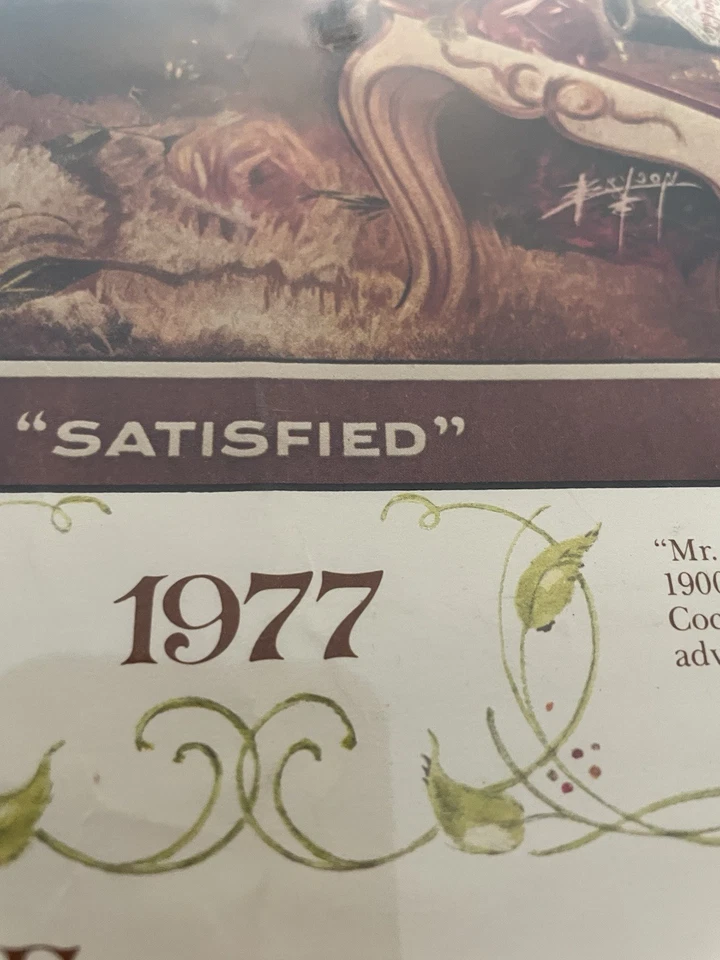 Винтажный большой 1977 Coca Cola календарь оригинал  - Изображение 2 из 4