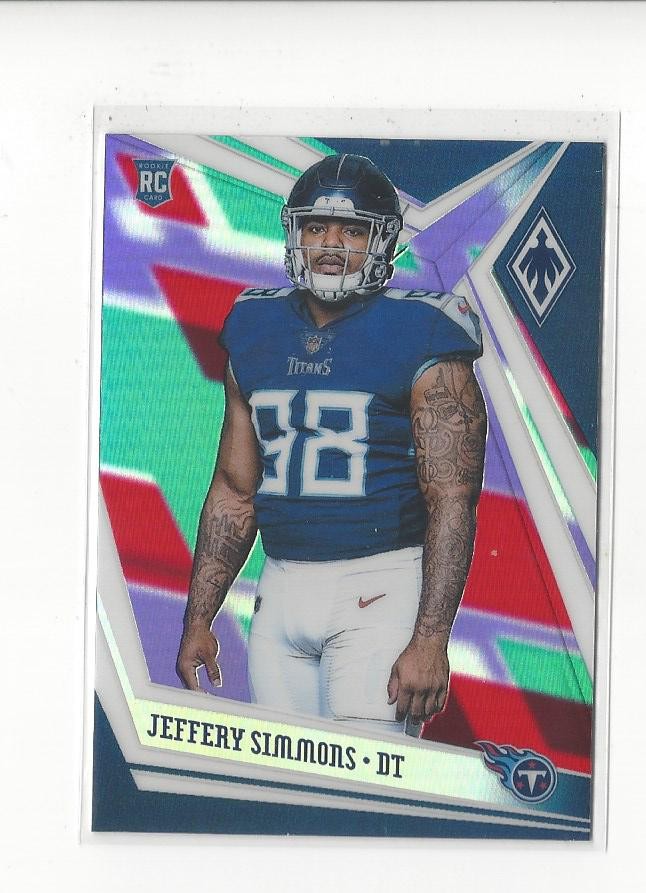 Jeffery Simmons Panini Phoenix #162 Color Burst