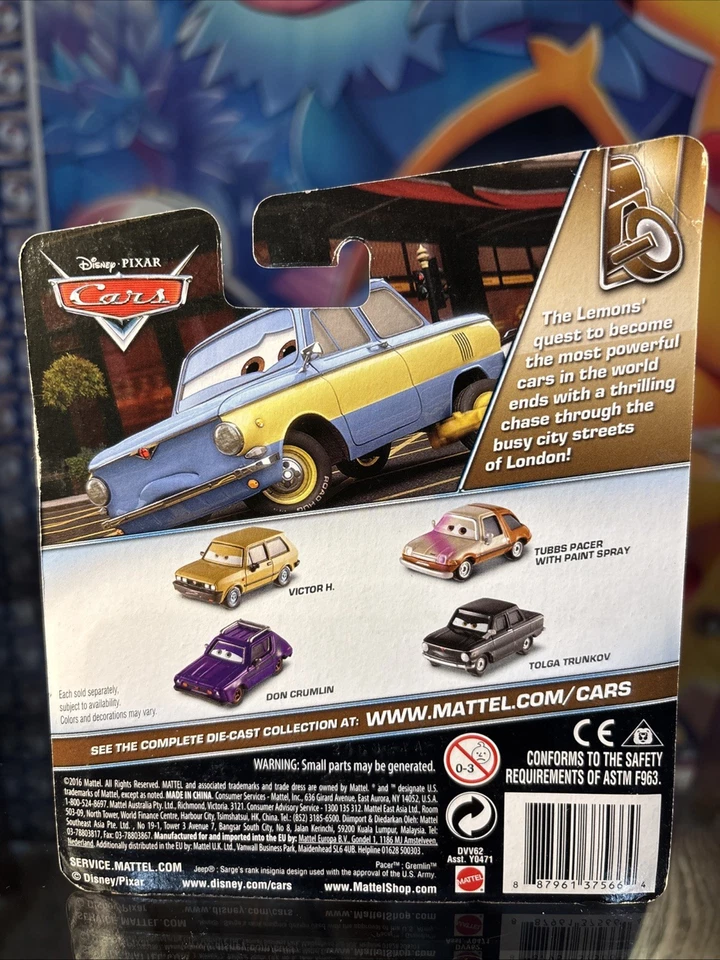 Mattel Disney Pixar Cars Race Team Sarge London Chase 2016 Foto 4 de 4