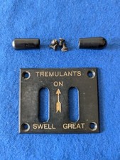 VINTAGE HAMMOND MODEL E ORGAN PARTS Tremulant plate knobs/screws ca. 1937-1942 