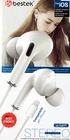 HEADPHONES FOR PHONES WITH MICROPHONE HIGH QUALITY BESTEK WHITE