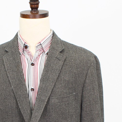 Banana Republic 48L Gray Sport Coat Blazer Jacket HB 2B Wool - Picture 5 of 11