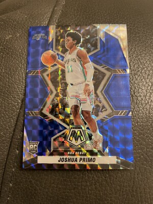 2021-22 Mosaic Basketball Joshua Primo #/99 Rookie Blue Mosaic