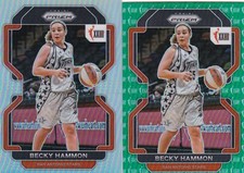2022 PANINI WNBA PRIZM  GREEN ANNIVERSARY AND SILVER REFRACTOR #165 BECKY HAMMON