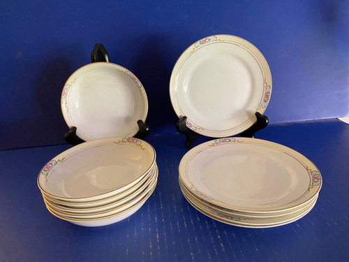 NORITAKE THE CELTIC BERRY BOWLS & BREAD-DESSERT PLATE LOT - Picture 2 of 9