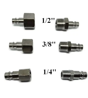 BRADAS Quick Release Euro Air Line Fitting Connectors Male Female Compressor Hose