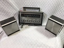 Rare 3 piece Vintage Soundesign Model 4361 Travel Portable Stereo Works Great!