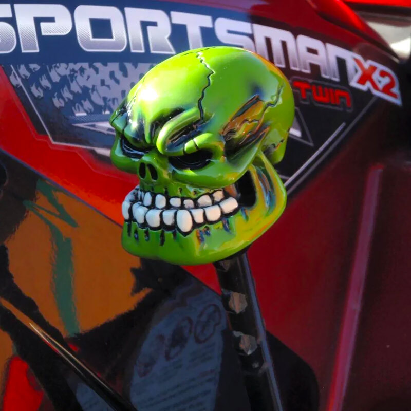 Green Skull Gear Lever Shifter Shift Knob Fits Polaris Sportsman