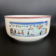 Villeroy & Boch Naif Christmas 7.75" Serving Vegetable Bowl Porcelain Winter
