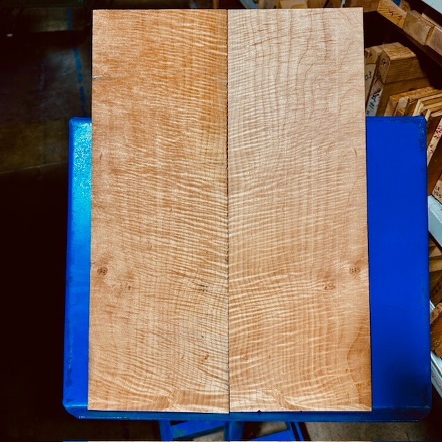 FLAME Maple🍁Top 22”x15”x.3” KD Big Leaf Guitar Bass 5/16