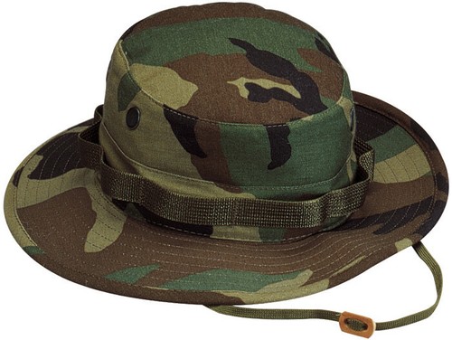 Military Issued Woodland Boonie Hat-NEW 