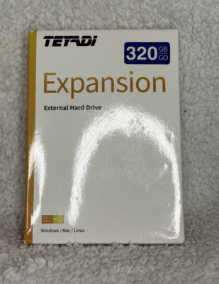 TEYADI External Hard Drive 320GB Ultra Slim USB 3.0