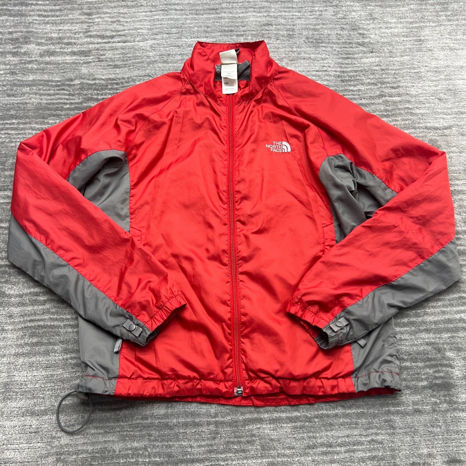 North Face Womens M Red Full Zip Windbreaker Jacket