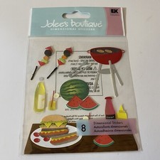 Jolee  s Boutique EK Success Picnic Time BBQ Cookout Food Scrapbook Stickers