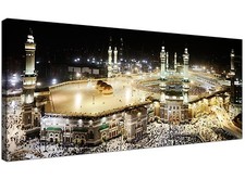 Large Islamic Canvas Art Prints - Muslim Hajj Kabba Pilgrimage - Mecca