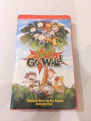 Rugrats Go Wild VHS Orange Tape 2003 Nickelodeon The Wild