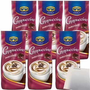 Krüger Family Cappuccino Mit Feiner Schoko-Note Getränkepulver, 5er
