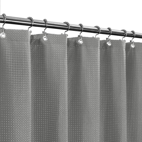 Stall Shower Curtain Fabric 48 x 72 inch, Waffle Weave, Hotel Luxury Spa, - 第 1/5 張圖片