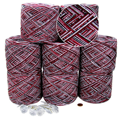 1000g weiche Wolle Wollpaket Häkelgarn Designerwolle + 20 Knöpfe (1kg) Nr.2#