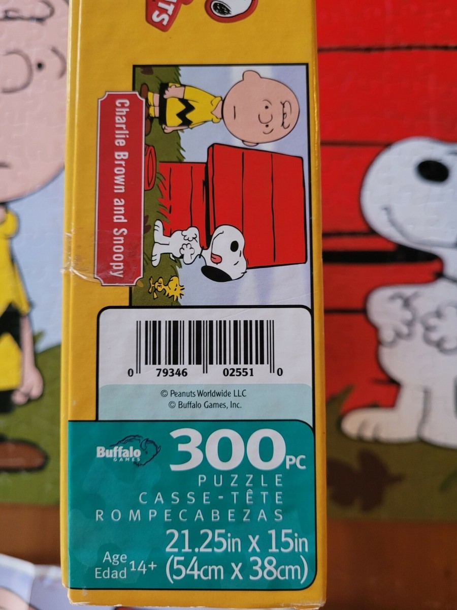 300 Piece Jigsaw Puzzle Peanuts Mosaic Snoopy And Charlie Brown