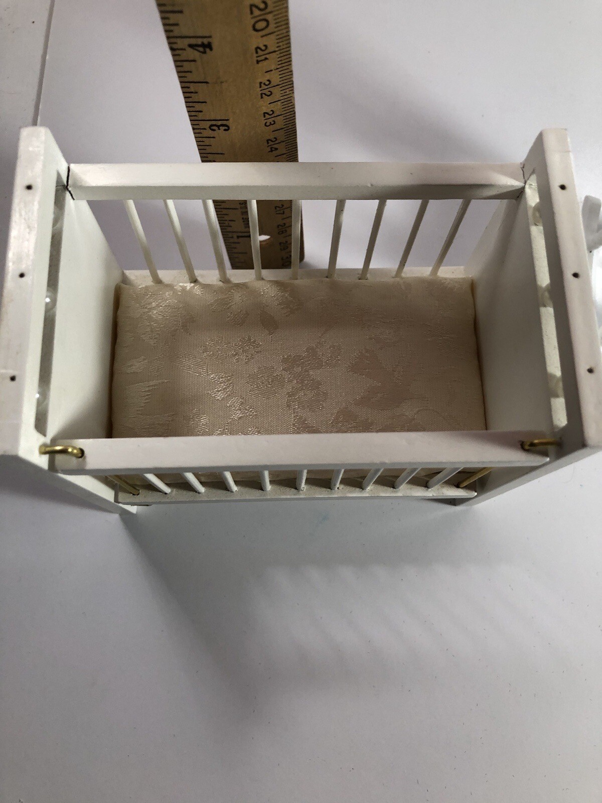 Doll Baby Crib Lovable Matching Baby Rocker Chair White Wooden | eBay